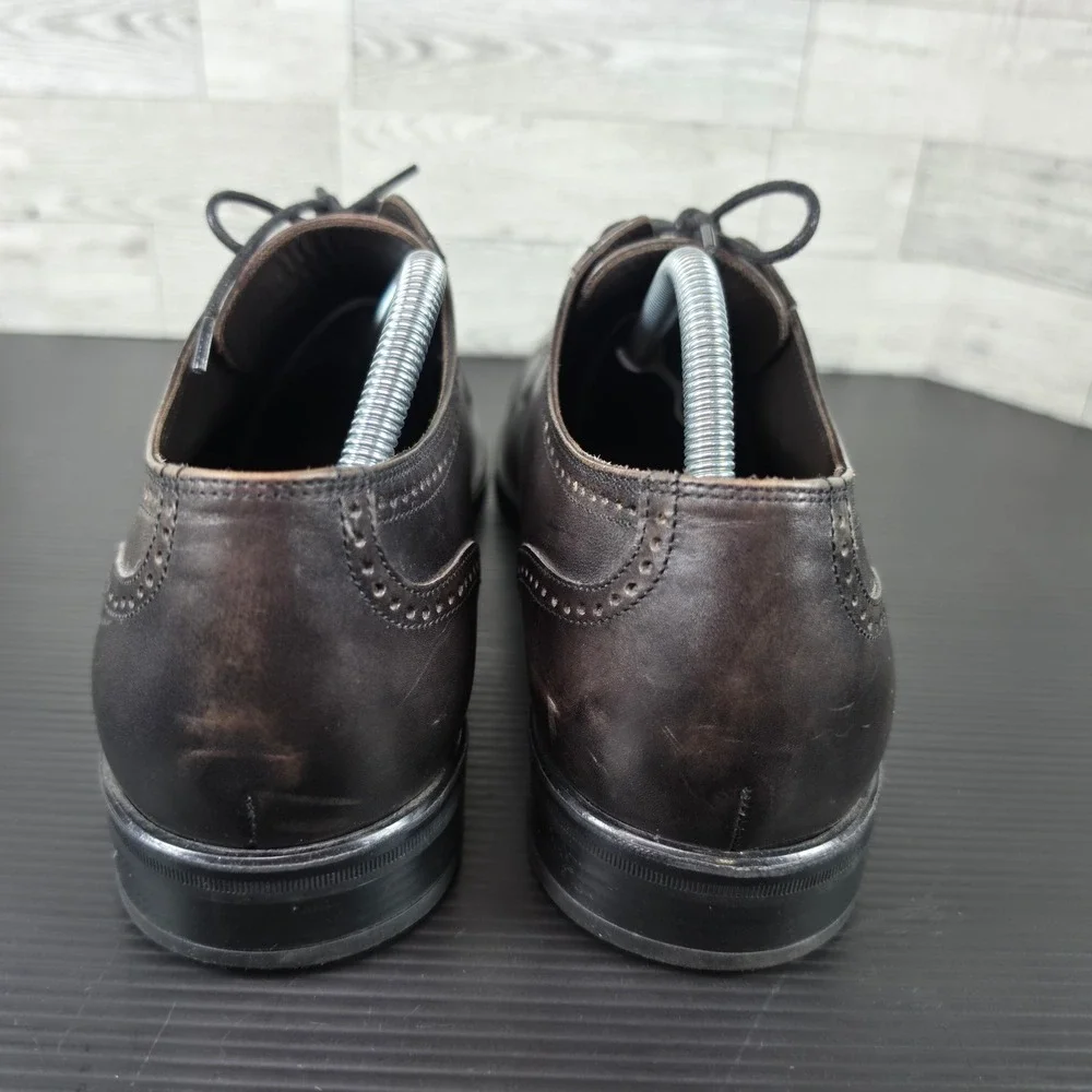 Bruno Magli Lansdale BM600252 Mens Leather Lace Up Cap Toe Oxfords Shoes Sz 11.5